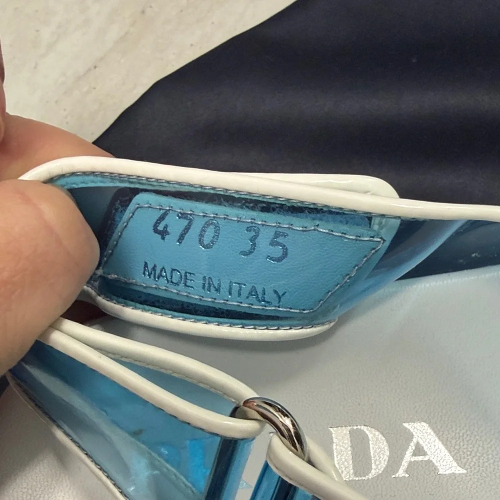 Prada Cloudbust PVC Sandals - Picture 5 of 8